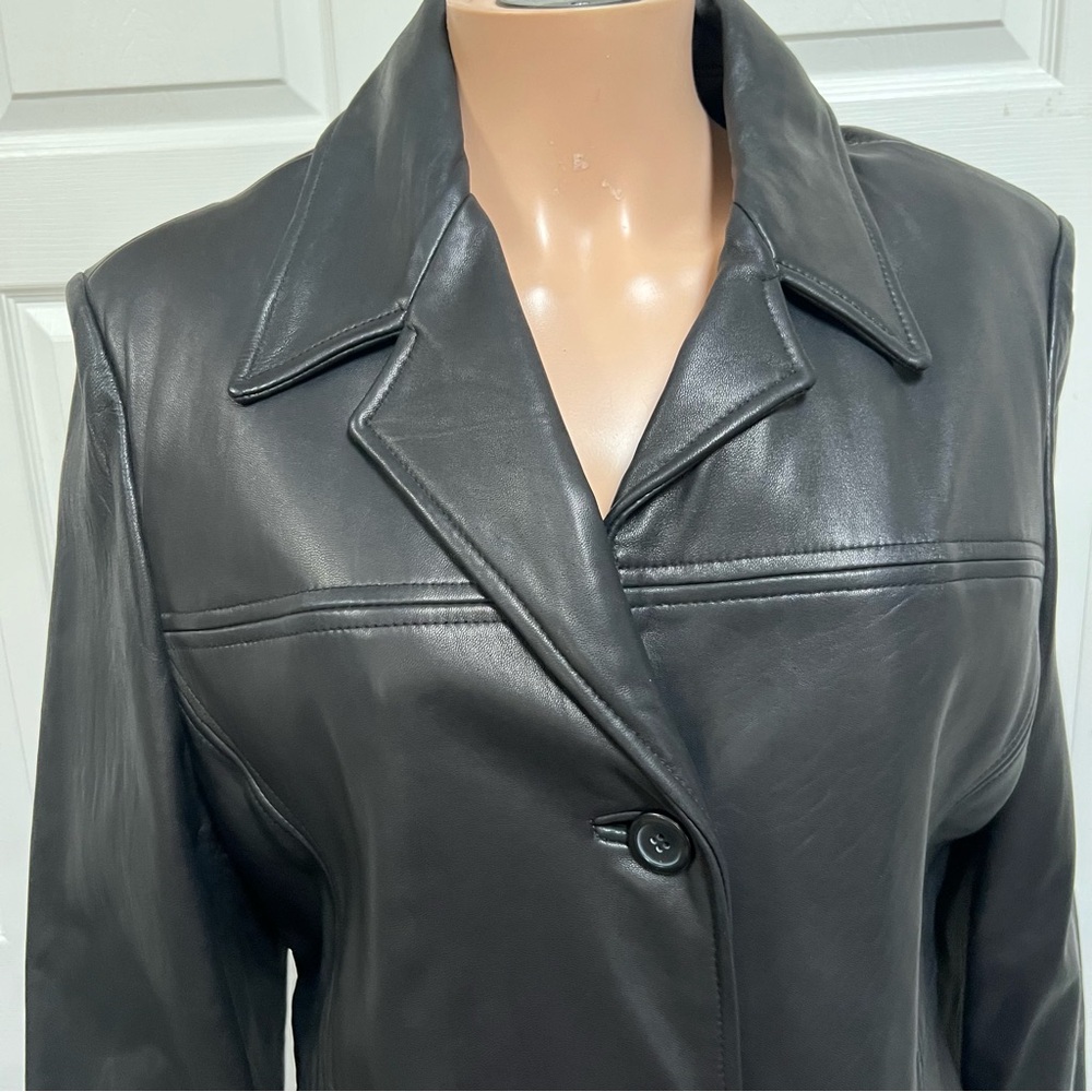 NOS Leather Limited Black Coat Thermolite Active Removable Insulation Women’s L - Picture 14 of 15